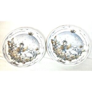 Vintage 1987 Royal Doulton Owl and the Pussycat Plates by Christine Thwarts